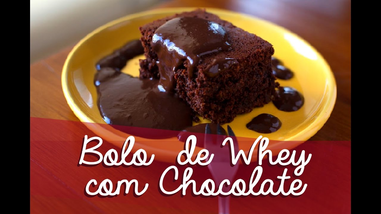 Bolo de Whey com Chocolate