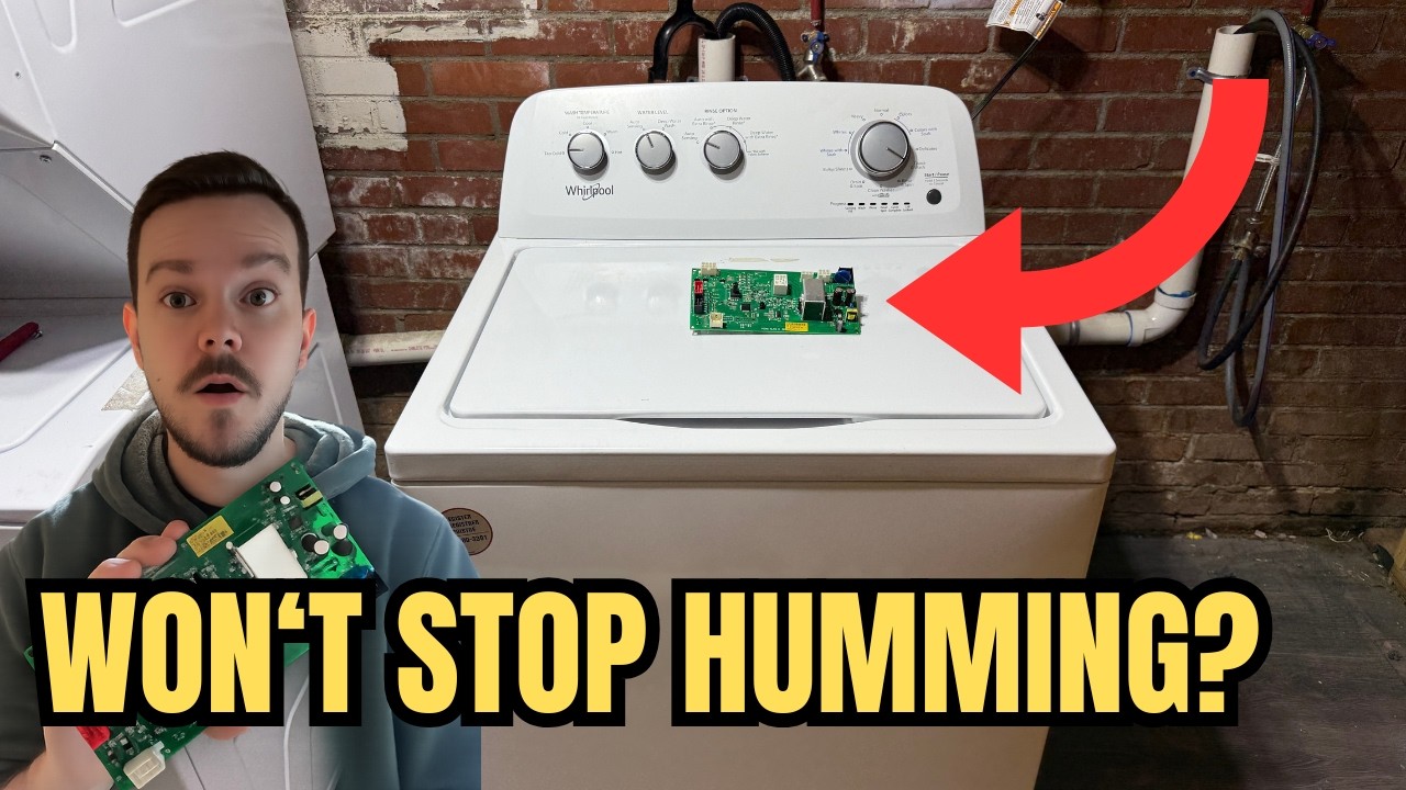 Washer Won’t Stop Humming? Whirlpool Washer Fix