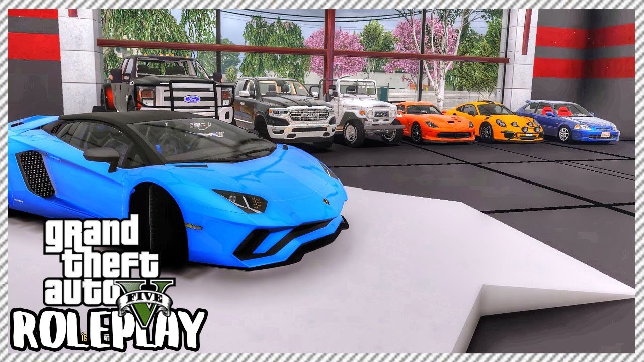 GTA 5 ROLEPLAY - Selling Real Life Cars at my Garage | Ep. 464 Civ