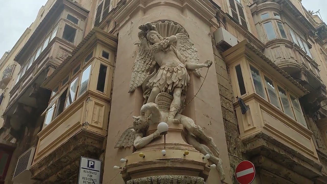 St.Ursula Street. Valletta. Malta.  October 2024.