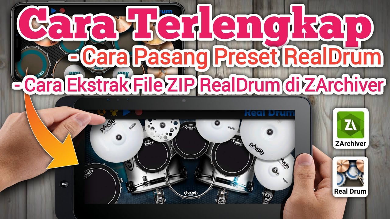 Cara Memasang Preset Real Drum
