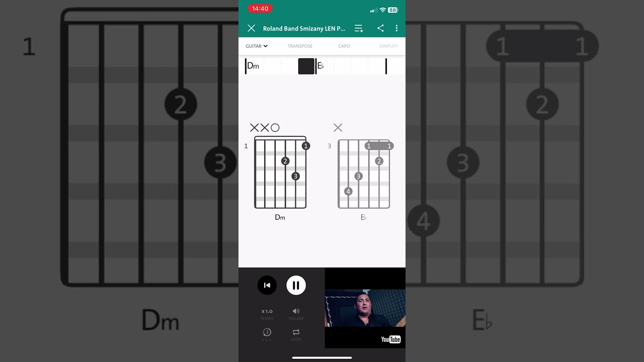 Roland Band Smizany - Len Pre inu akordy 🎸🎼 #akordy #romanegila #chords #gipsymusic #gipsy
