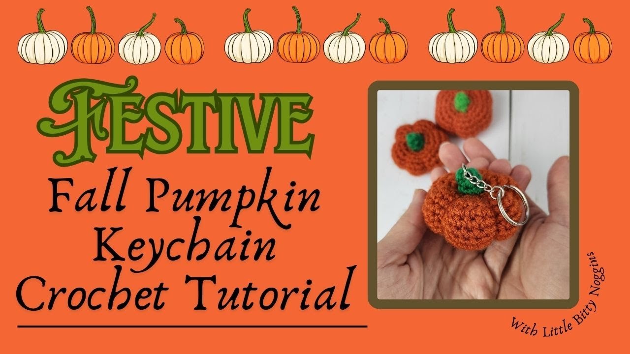 How to Crochet a Pumpkin Keychain (Beginner Friendly!)