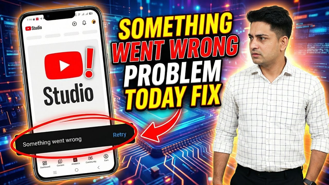 YouTube Studio Something Went Wrong Problem || Yt Studio Something Went Wrong Problem Today Fixed