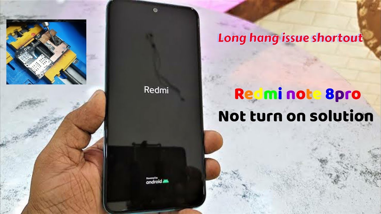 Redmi note 8pro hang on logo sol.| Not turn on device solutions | Logo hang shortout| CPU reballing
