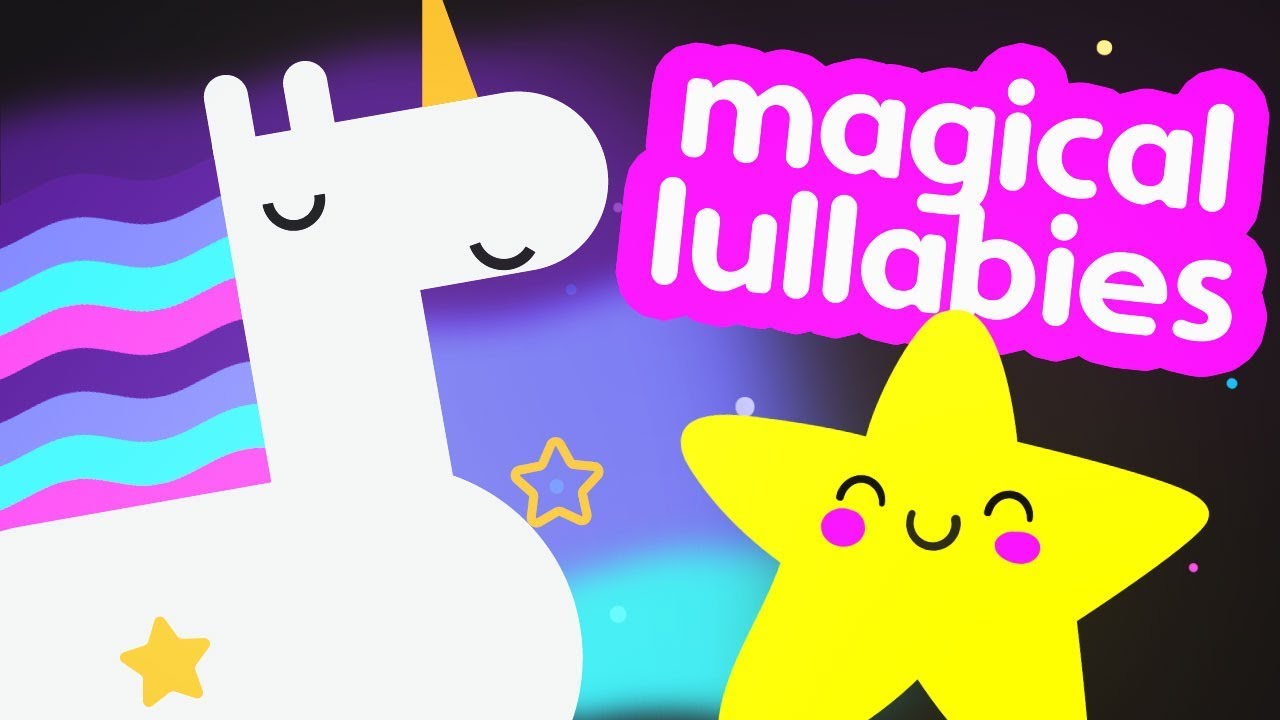 Lullaby for babies to go to sleep - Calming baby lullaby - Unicorn and Stars fun video for babies
