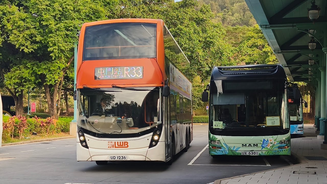 唯一歐五白牌早上限定回程特快車手 龍運 LWB 5510 UD1236 R33 迪士尼樂園-屯門站 (不經迪欣湖) 原速