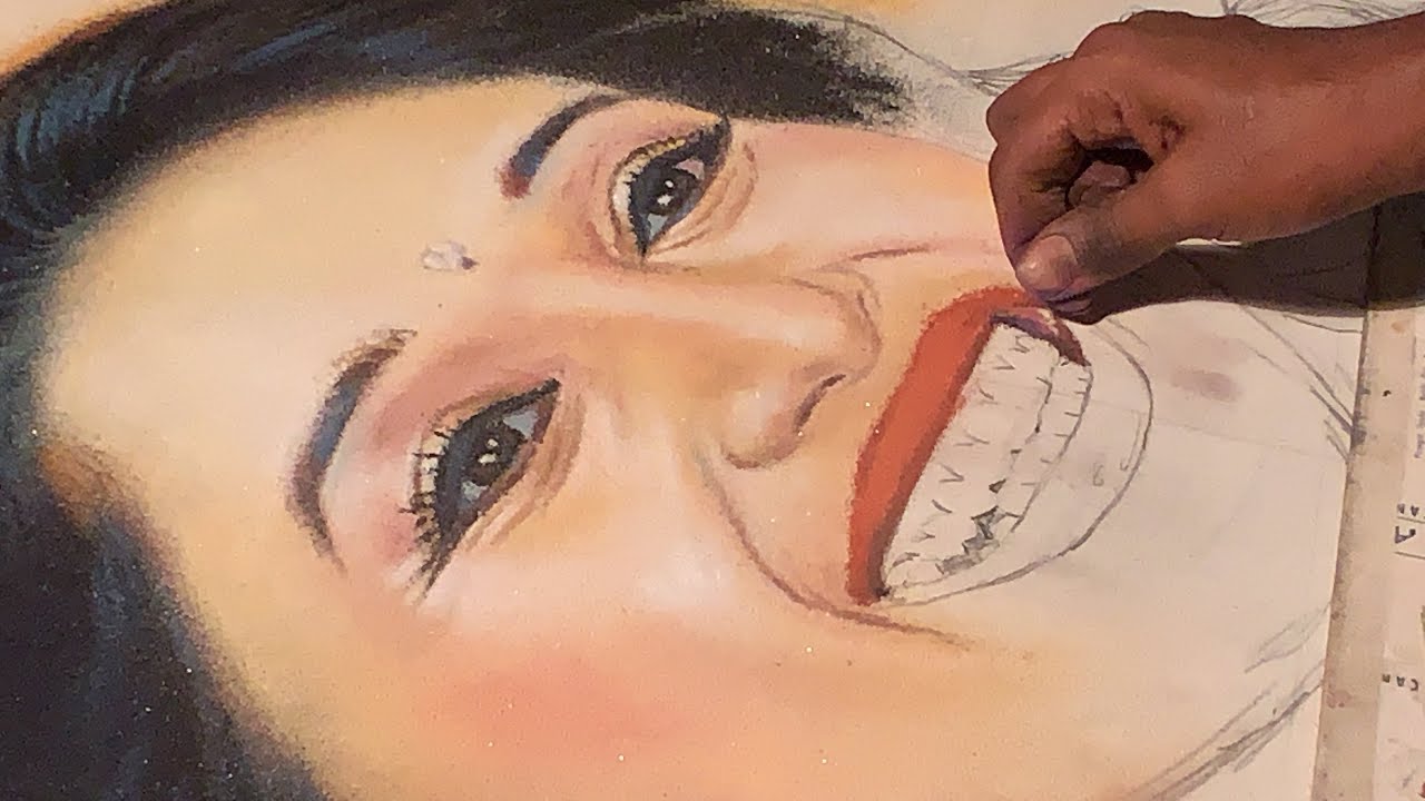 Madhuri Dixit's Birthday | happy birthday | portrait rangoli | Umesh Panchal | Dombivli 2021