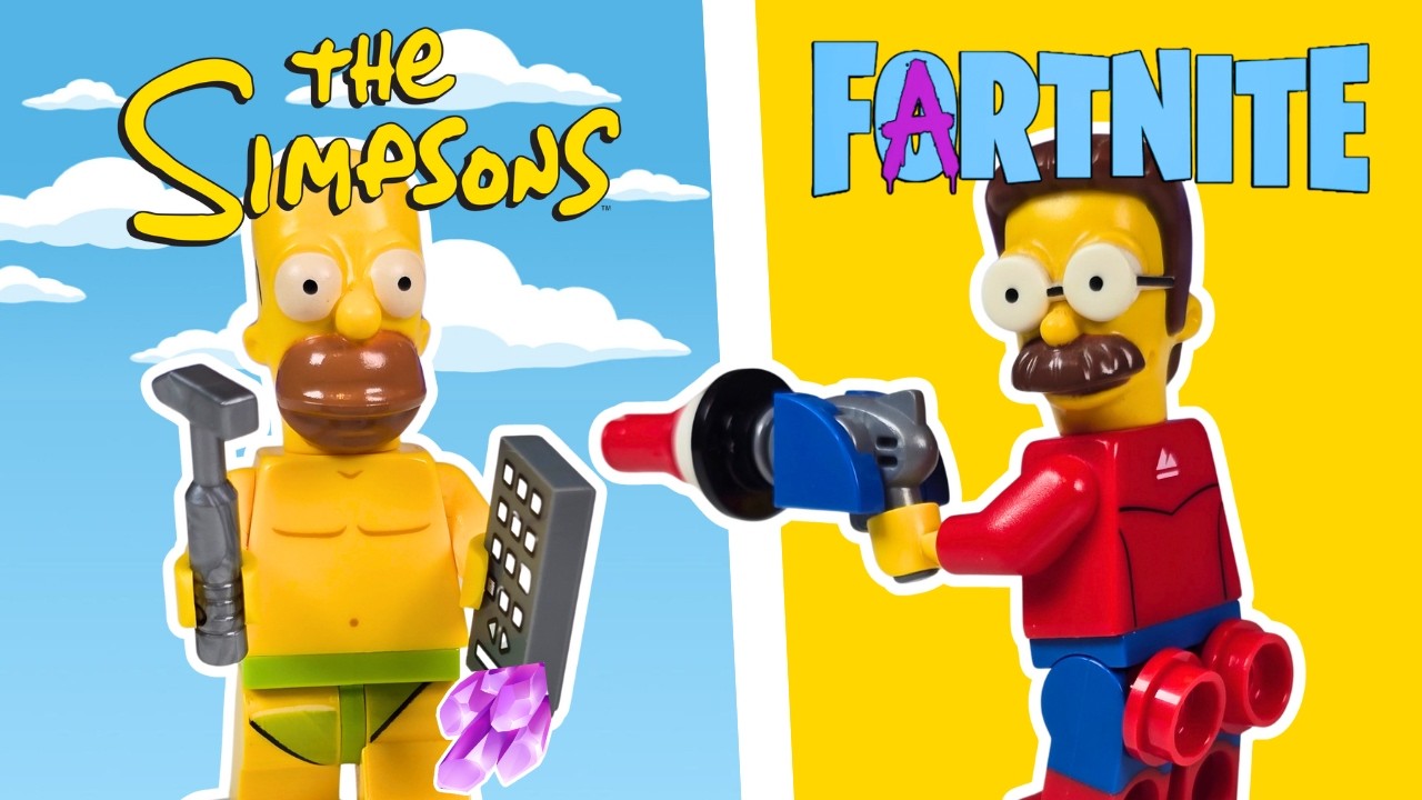 I Built Simpsons Fortnite Update in LEGO!