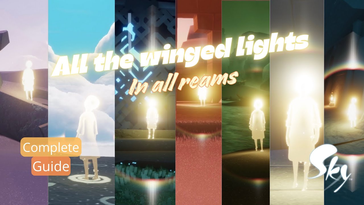 𝙎𝙠𝙮 Cotl: All Winged Lights location - All Reams / Updated Version - Beginners Guide | Aleandro