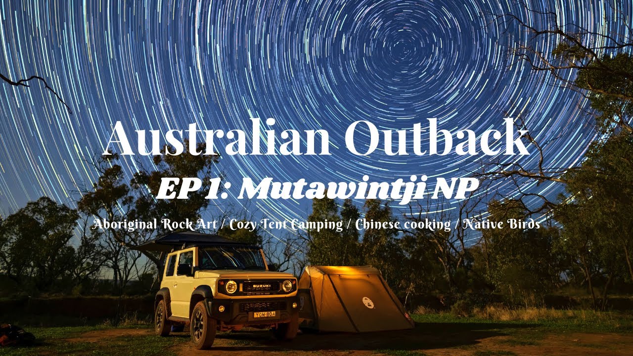 Camping in Australian Outback | Aboriginal Rock Art | SUZUKI Jimny | ASMR | Birdwatching