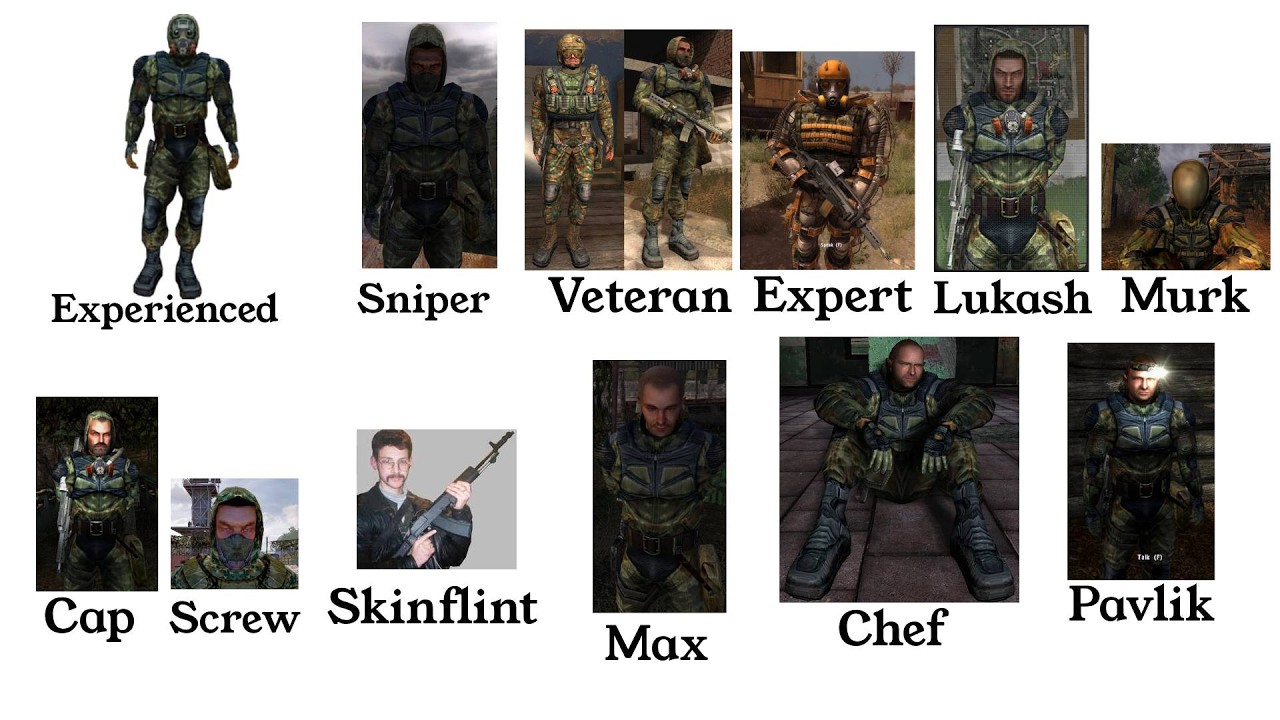 All STALKER ShOC Freedom NPC Loadouts in 6 minutes