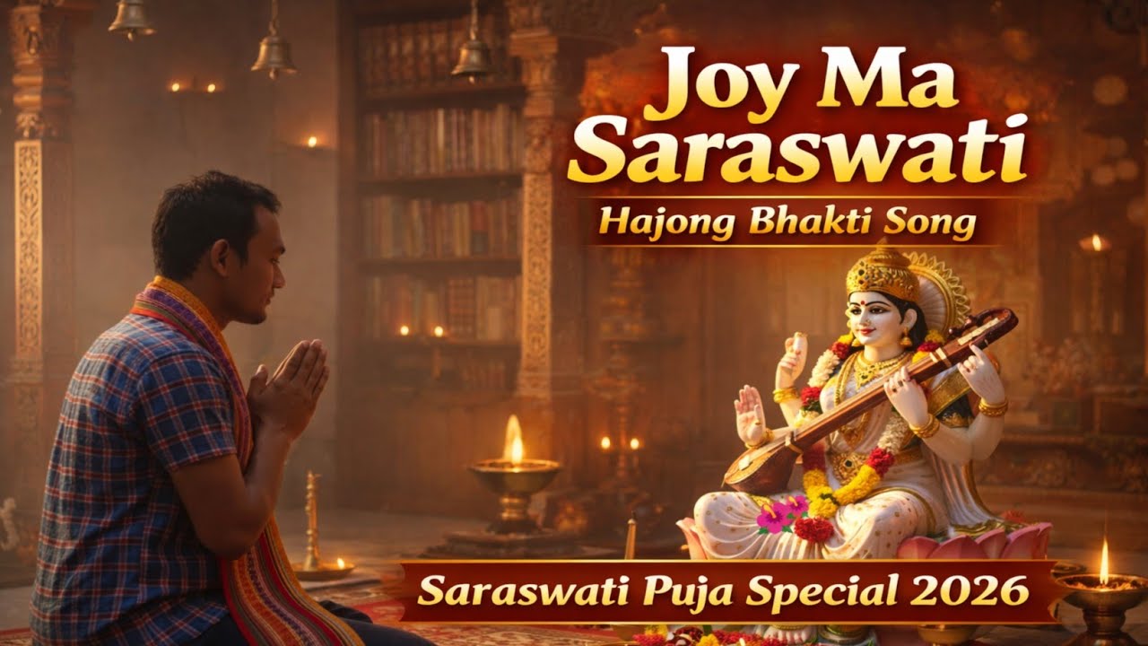 Joy Ma Saraswati | New Hajong Bhakti Song 2026 | Saraswati Puja Special