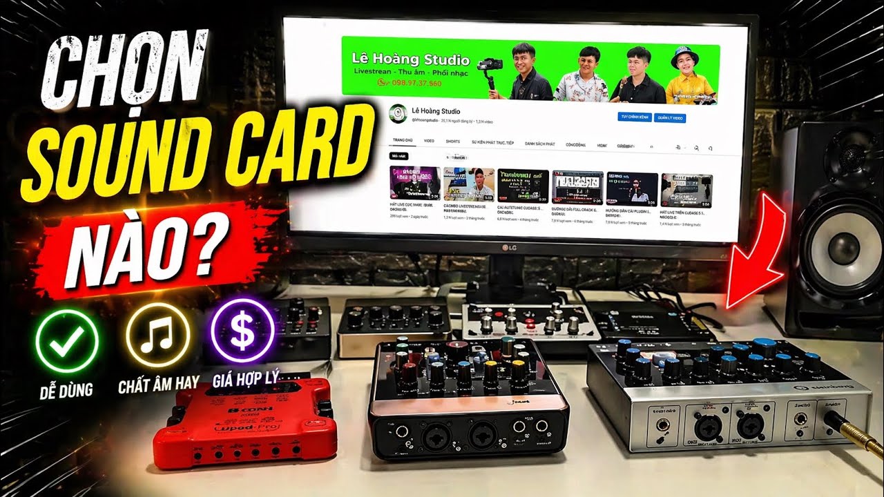 LHS | Nên Chọn Soundcard Thu Âm Hát Live Nào Cho Người Mới (V8,V10, HF5000, K10,K10S, ICON,ALCTRON)