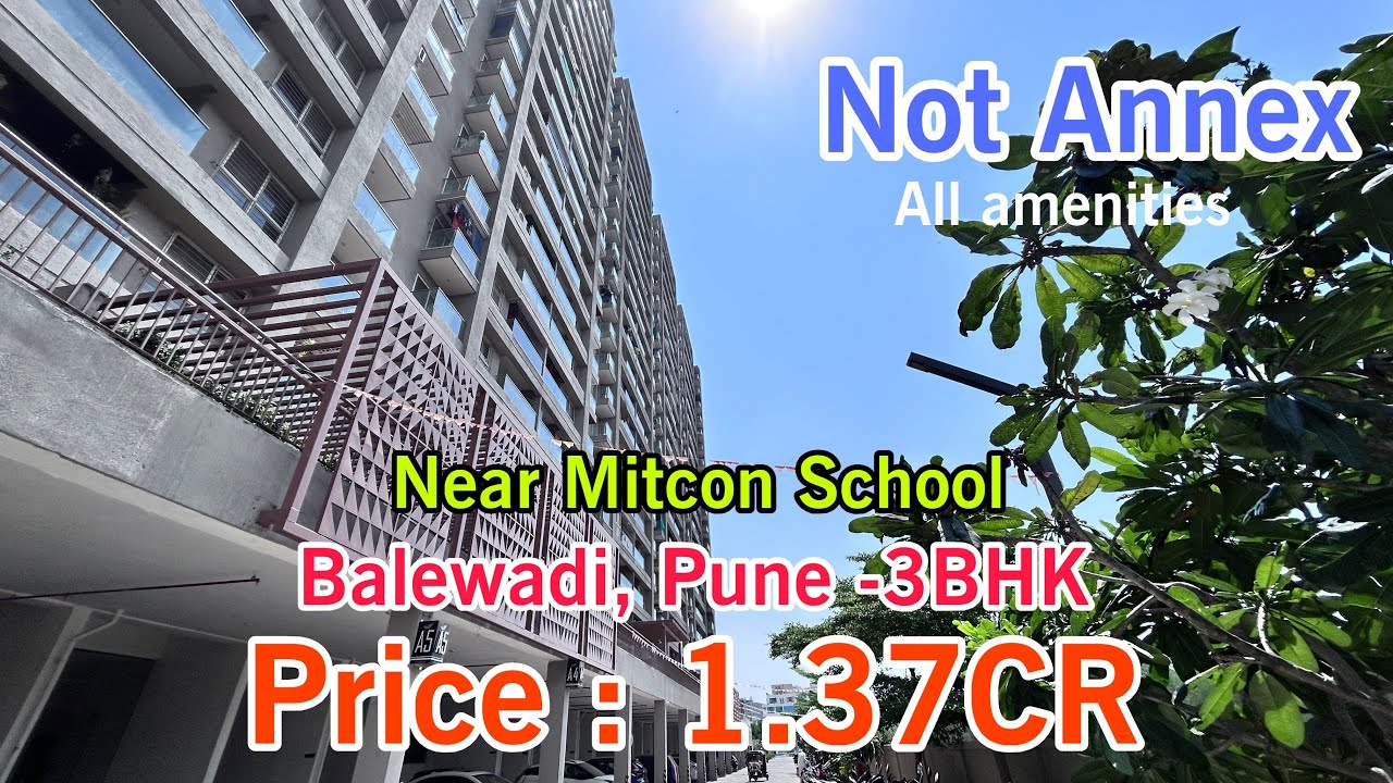 Resale 3bhk Flat In Balewadi Pune, Balewadi near Metro near mitcon school,Affordable price 3bhk 