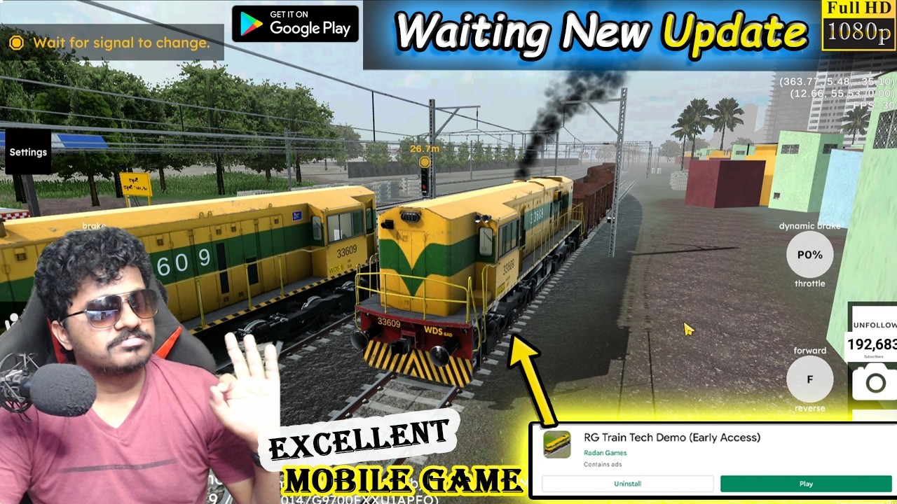 Waiting New Update Graphics Indian Train Game | RG Train-Tech Demo Android Game