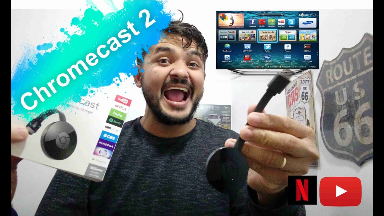 УСТАНОВКА CHROMECAST 2 И ТЕСТИРОВАНИЕ NETFLIX И YOUTUBE (В КОМПЛЕКТЕ)