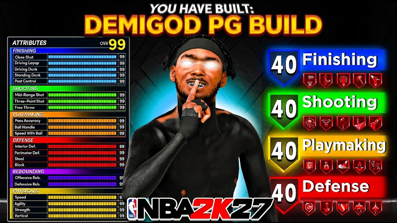 МЕТА-БИЛД РАЗЫГРЫВАЮЩЕГО в NBA 2K27 УЖЕ ЗДЕСЬ! ЛУЧШИЙ БИЛД ПОЛУБОГА РОСТОМ 6'7