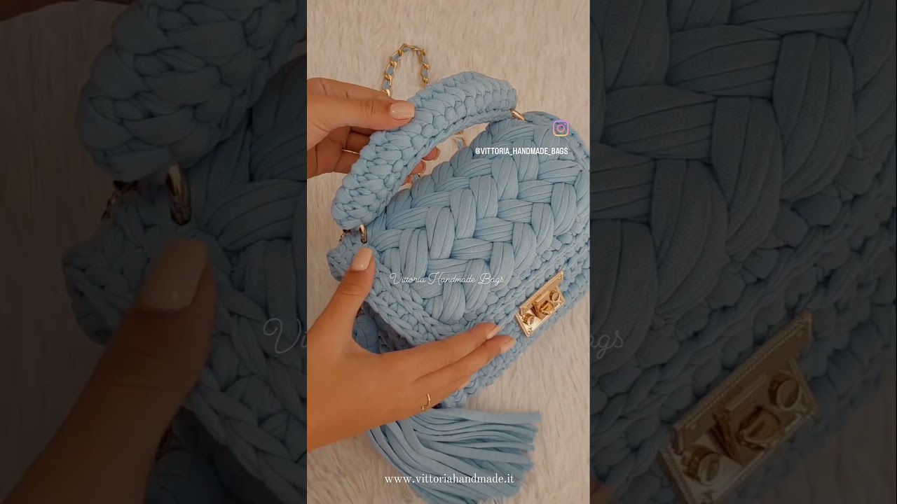 Tutorial marshmallow bag / tutorial borsa punto puff/ bolso en trapillo
