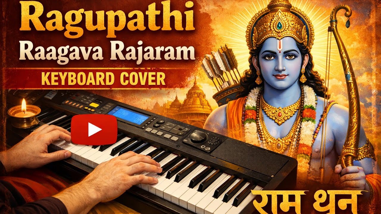 Raghupati raaghava raajaaram #keyboard#description#patriotic#Indian#music#🎹🙏##notes in description 