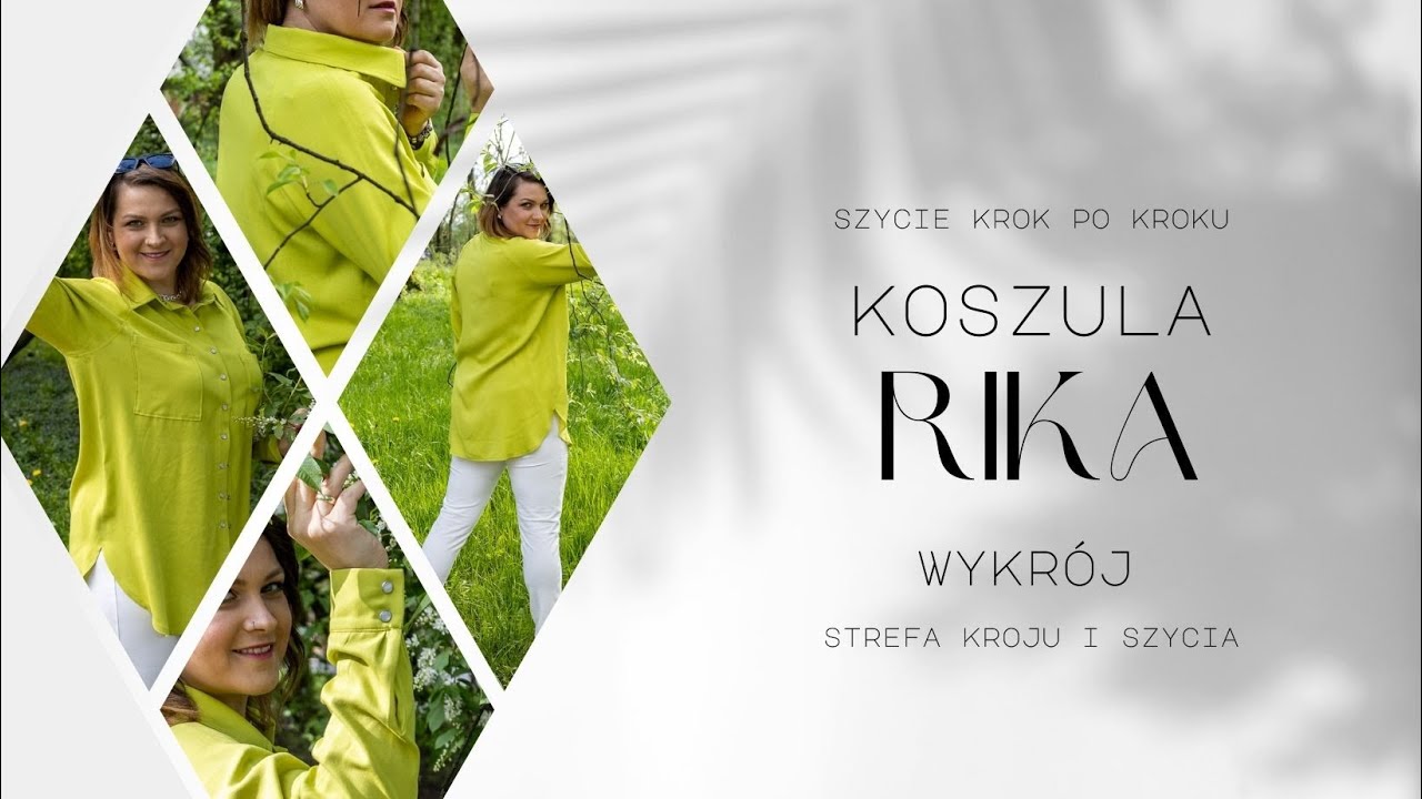 Jak uszyć Koszula RIKA Wykrój Strefa Kroju i Szycia