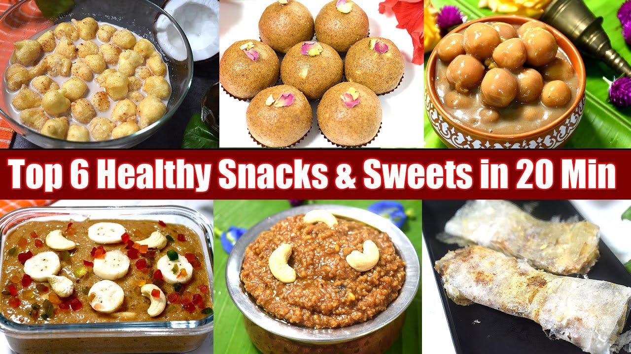 20 நிமிசத்தில் எளிமையான 6 ஹெல்த்தி வகை ஈவினிங் ஸ்னாக்ஸ்-Top 6 Healthy Evening Snacks in 20 Min