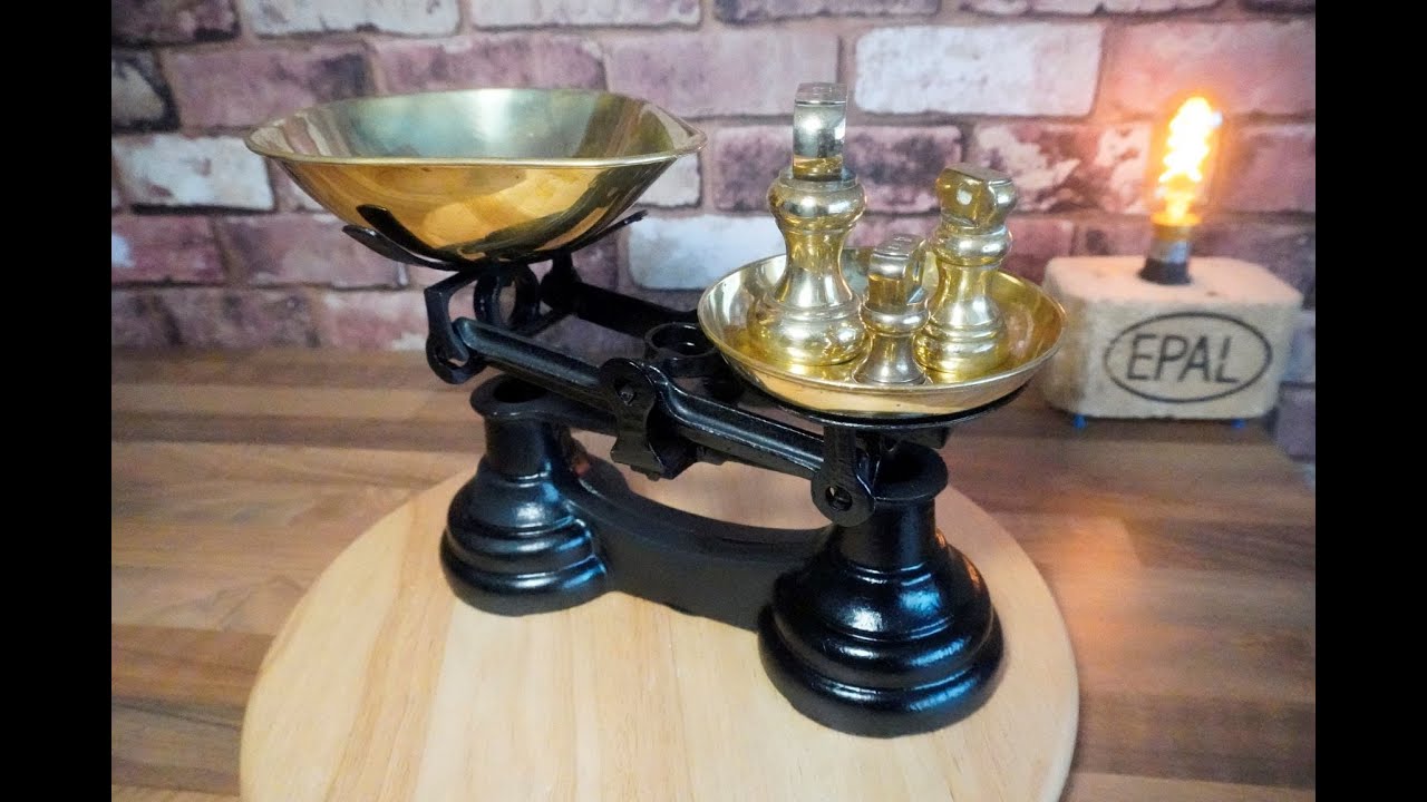 Antique Kitchen Scale Restoration (with eng subs) || Restaurare cantar vechi
