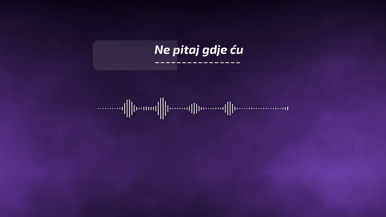 Ne pitaj gdje ću (Official Audio)