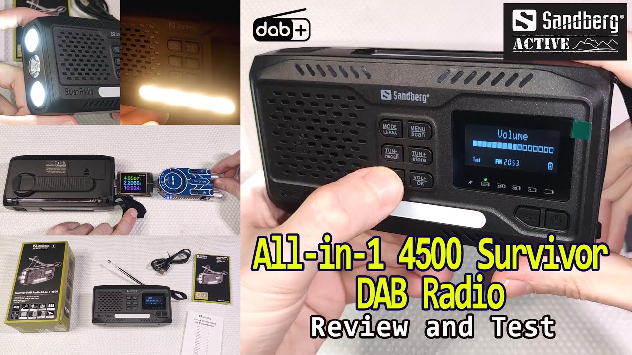 Sandberg All-in-1 4500 Survivor DAB Radio | Review and Testing
