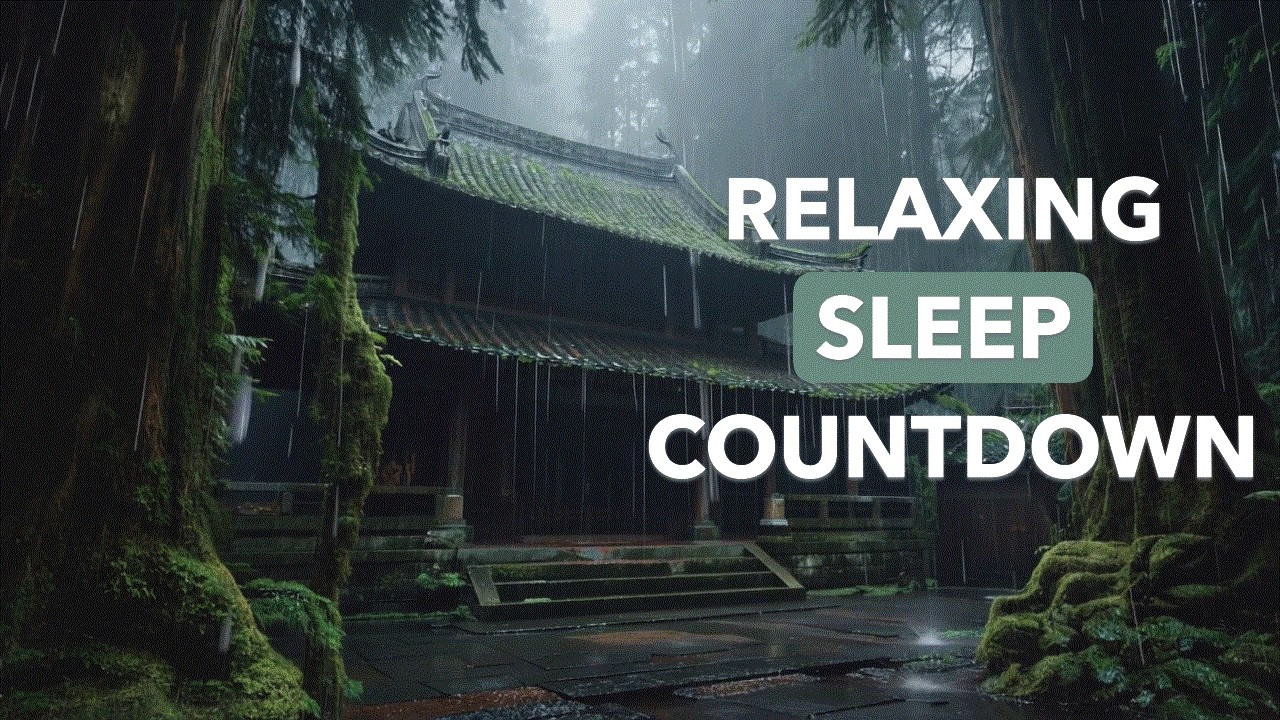Sleep Story — Sleep Countdown (Rainy Forest Temple)