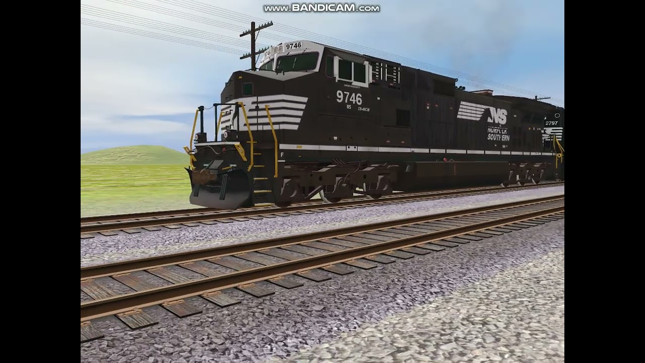 TRS22 Ns 22G PT2 Stopping To Pick Up A SD40-2!!!!!!