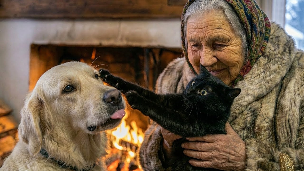 She Found a Dog Freezing at -50°C… What the Cat Did Melted Hearts ❤️❄️