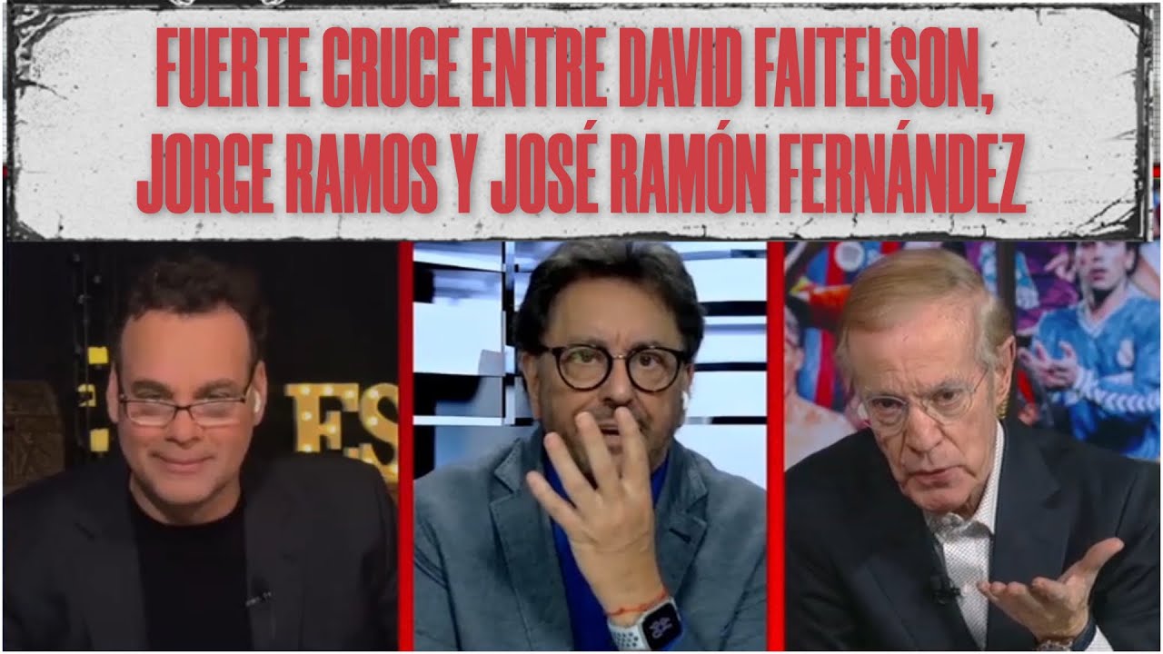 ESTALLARON Jorge Ramos y José Ramón Fernández CRUZADOS por la Champions y Real Madrid | Cronómetro