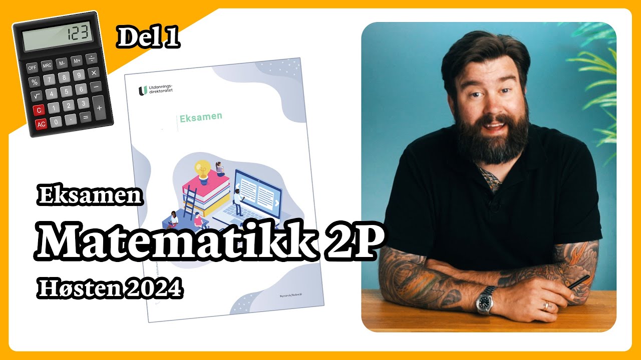 Løsningsforslag – Matematikk 2P Eksamen Høst 2024 | Del 1 (uten hjelpemidler)