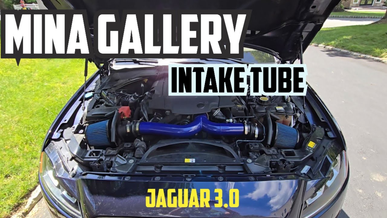 POWDER COATED Intake Install on my Supercharged Jaguar XF Mina Gallery
