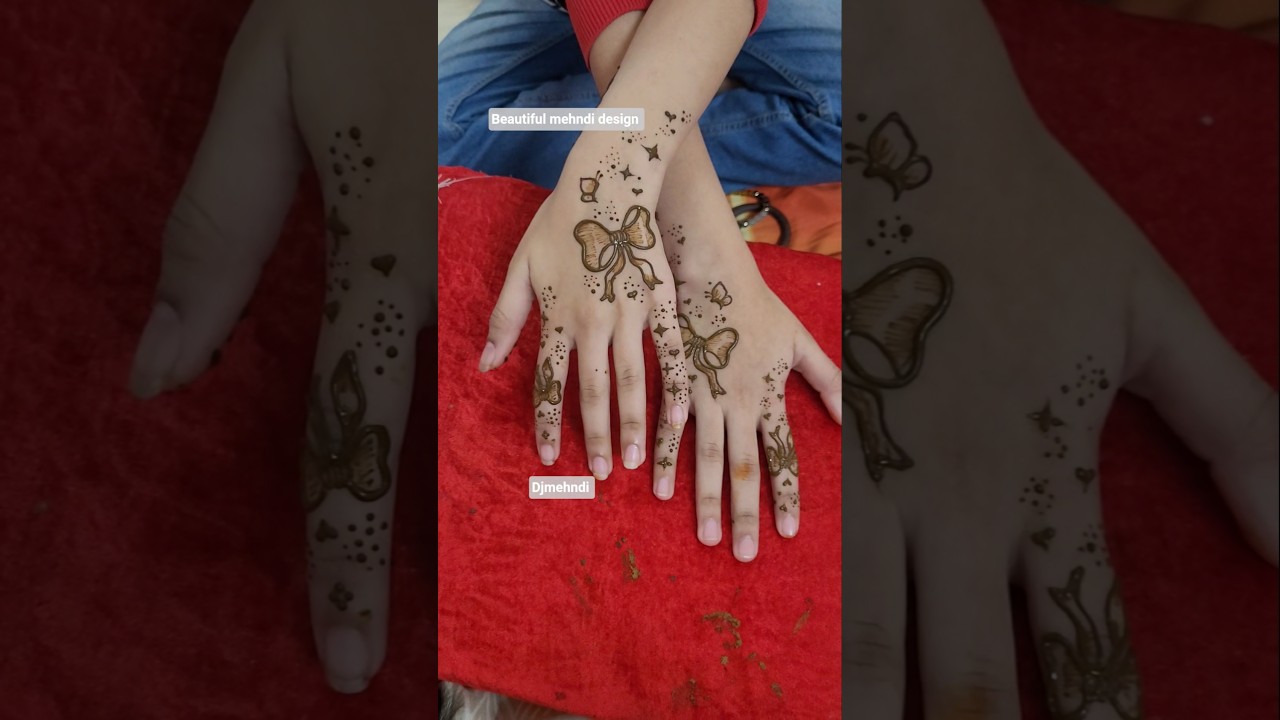 butterfly mehndi design #djmehndi #mehndi #chhindwaracity #youtubeshorts #viral #henna