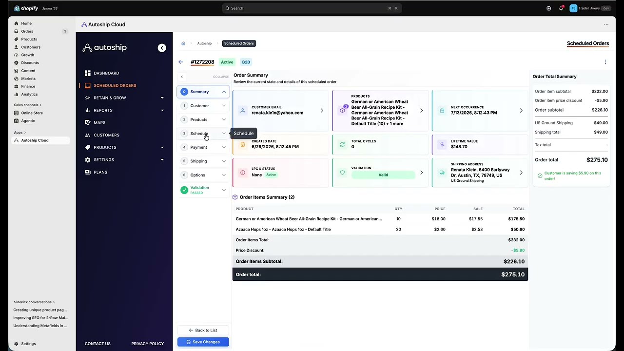 Autoship powered by Qpilot Launches B2B Subscriptions for Shopify B2B Plus Stores