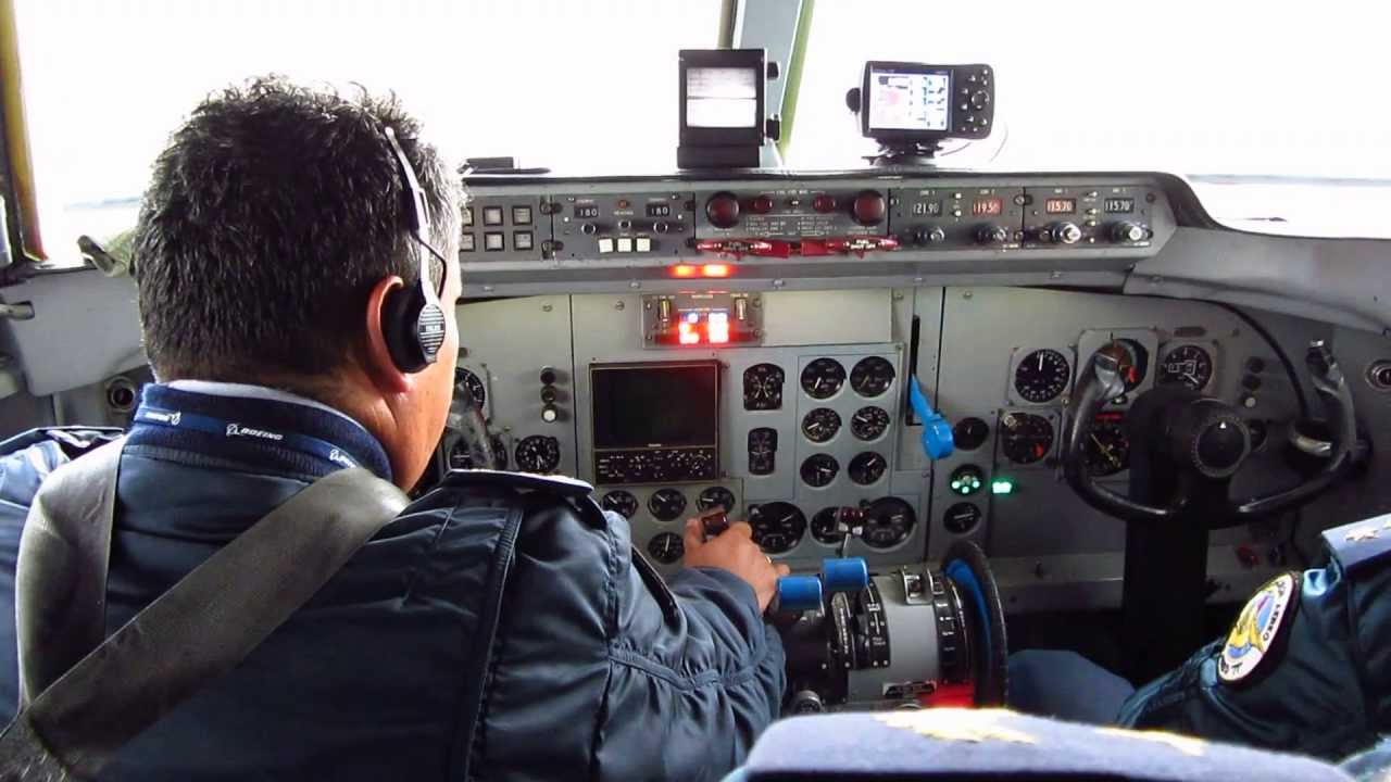TAM Bolivia F-27-400M Cockpit - Engine Start and Departure Rwy 28 from El Alto International (LPB)