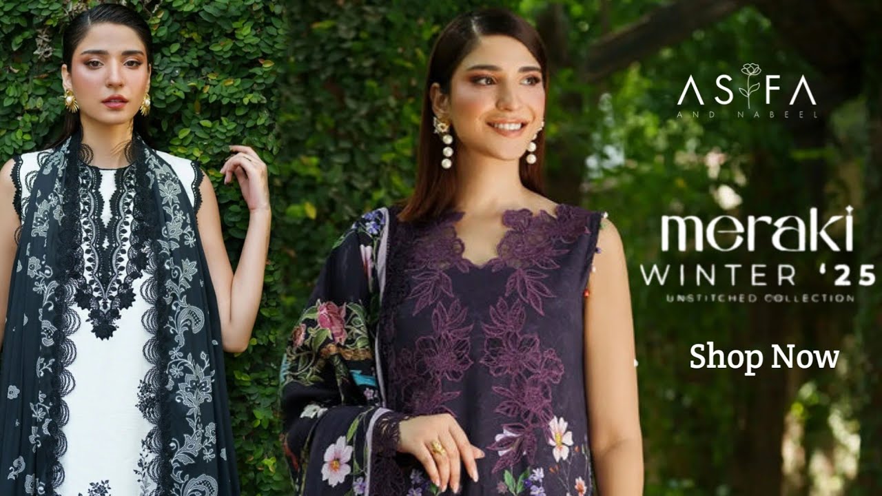 Asifa and Nabeel Meraki Luxury Winter Collection 2025 | Ramsha Khan|Motifz Premium Luxury Winter '25