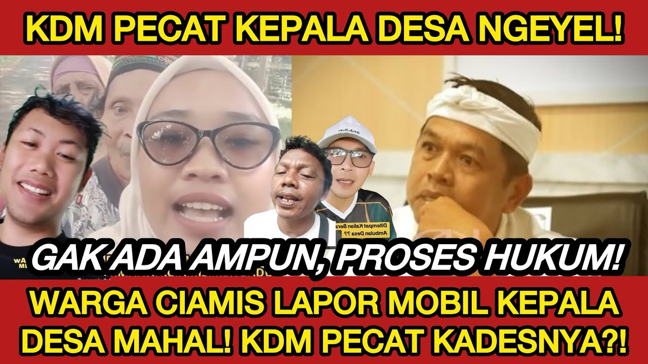 PRSES HUKUM‼️WARGA CIAMIS DITELANTARKAN KADES GAK BECUS, KDM LANGSUNG DPECAT DAN PROSES HUKUM⁉️