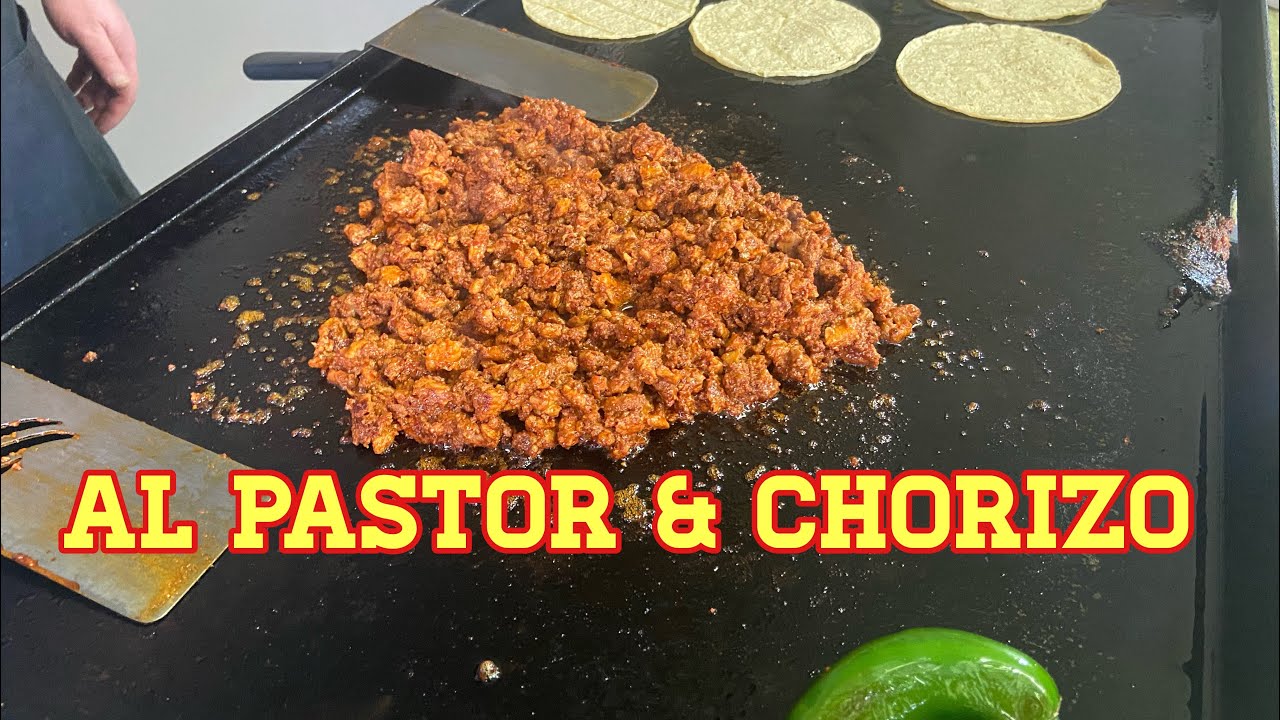 EASY AL PASTOR AND CHORIZO TACO RECIPE | BLACKSTONE GRIDDLE RECIPES