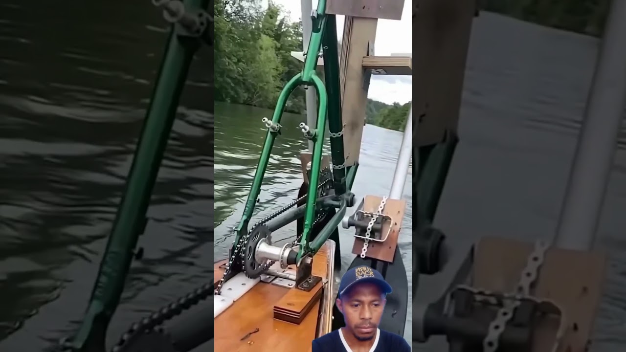 The best innovation from this person is modifying a pedal boat #crafts #shorts #videoshorts