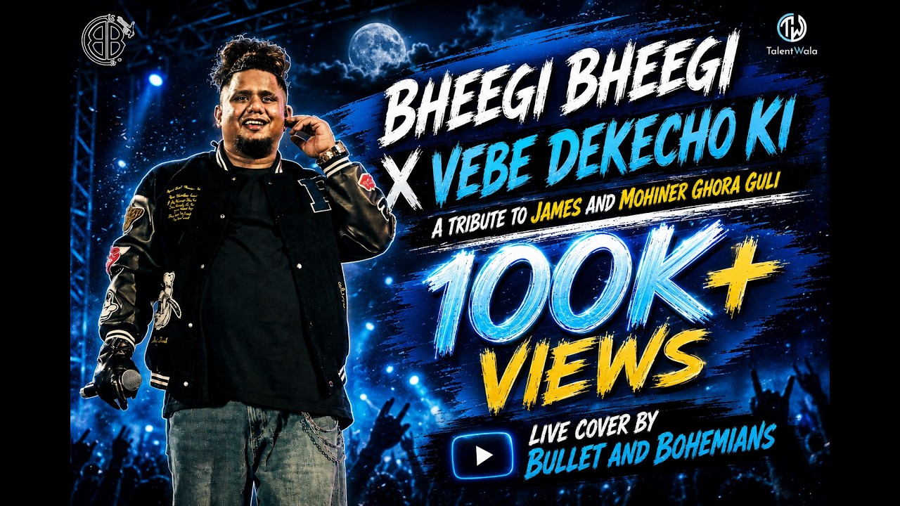 Bheegi Bheegi X Bhebe dekhecho Ki || Bullet & Bohemians Live || Panihati Utsav || Bolly Rock Cover