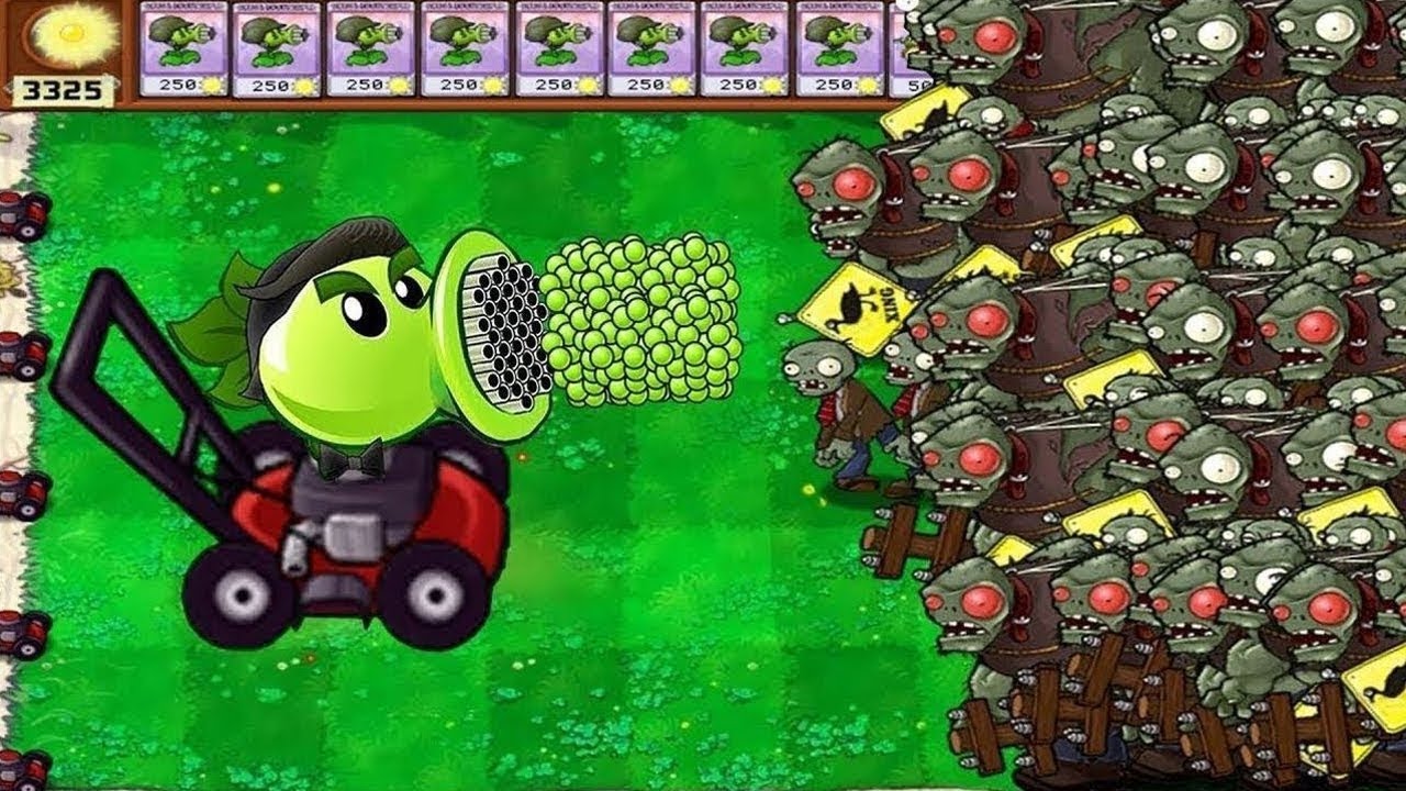 99 Repeater Gatling Pea vs 999 Giga Gargnatuar vs Dr Zomboss - Plants vs Zombies Hack