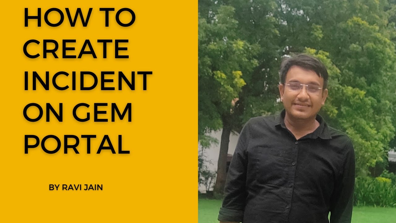 How to create incident on GeM Portal I     #gem  #portal #helpdesk #CUSTOMBID