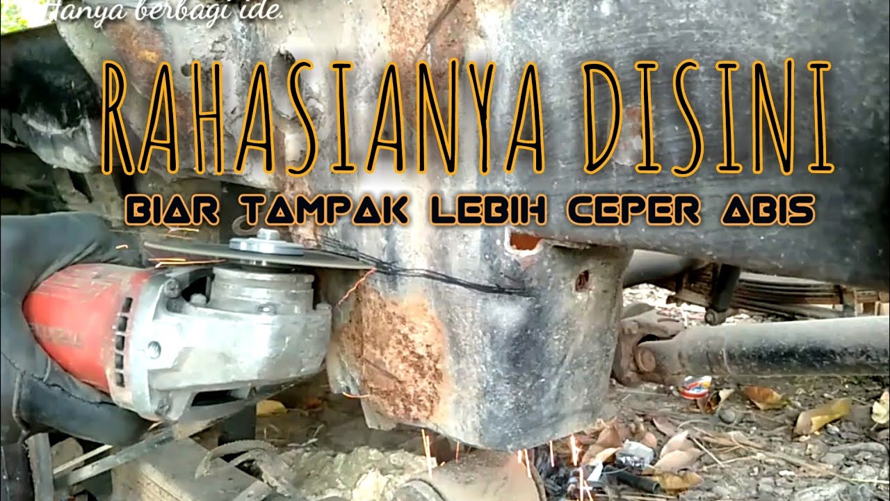 Merubah dudukan suspensi belekeng mobil ceper