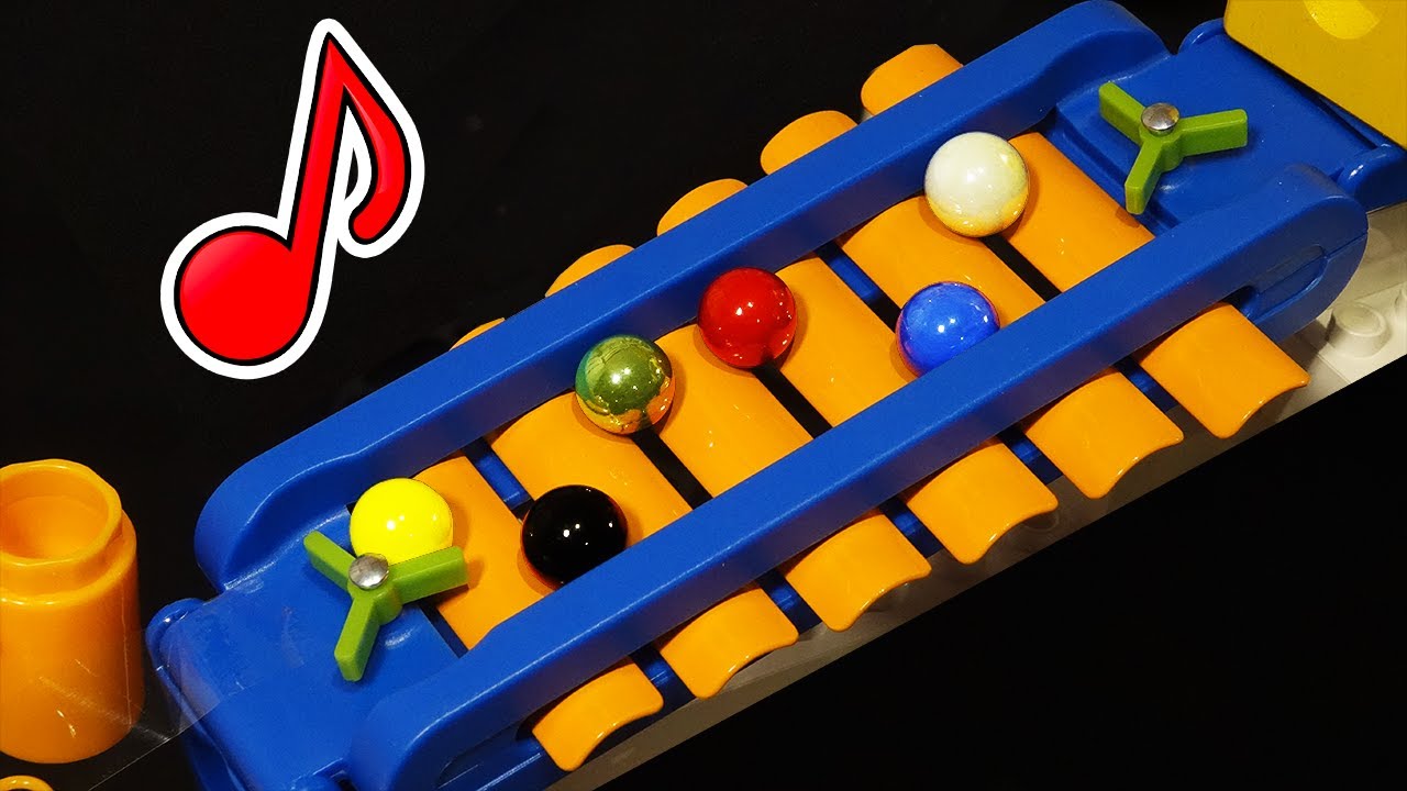 A Musical Marble Run Race!