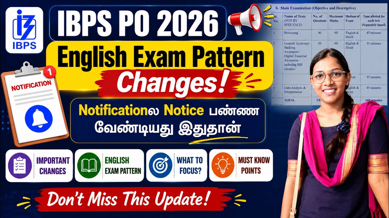 🚨 IBPS PO 2026 Notification | English Exam Pattern Changes | Full Analysis