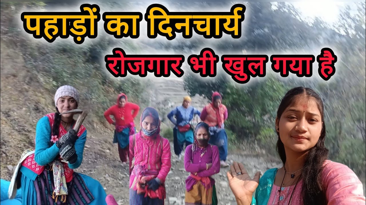 ।।आजकल पहाड़ों का दिनचार्य रोजगार भी खुल गया है।। 🙀💗#dailyvlog #youtubevideo #lifestyle #pahadi 