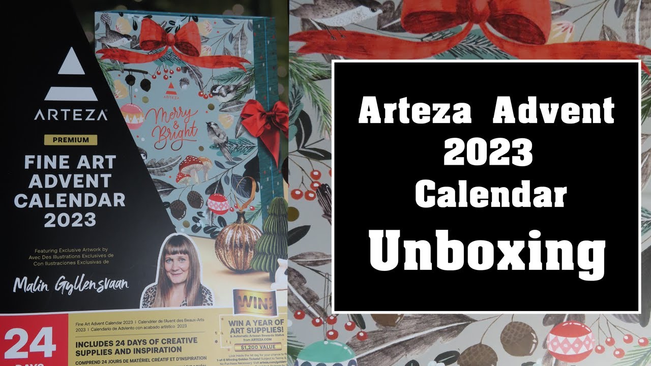 Arteza 2023 Advent Art Calendar Unboxing